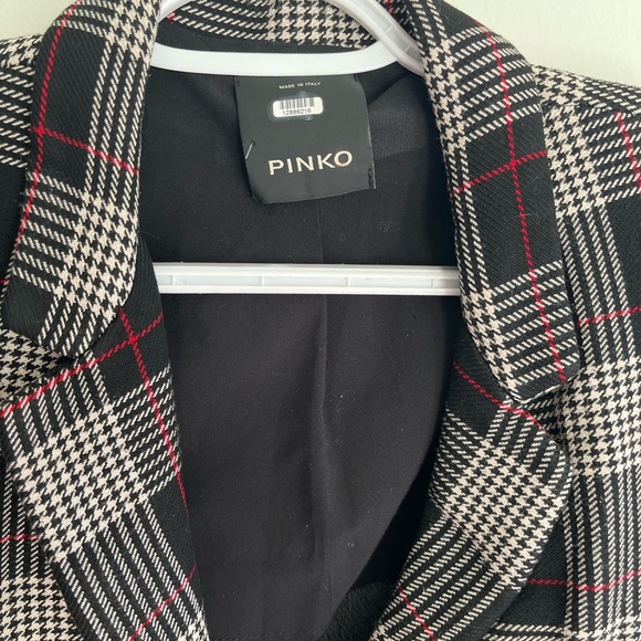 PINKO Plaid Paolo Blazer Size 38 - Picture 7 of 7